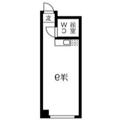 JK中野 ワンルームの間取図画像