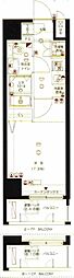 リガーレ墨田レヴァンテ 1Kの間取図画像