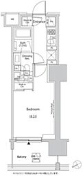 ザ・パークハビオ目白タワー 1Kの間取図画像