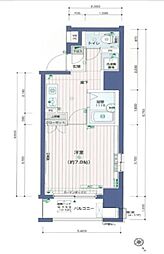 メインステージ門前仲町 1Kの間取図画像