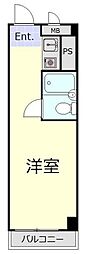 五反田ダイヤモンドマンション ワンルームの間取図画像