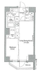 ザ・パークハビオ根岸三丁目 1LDKの間取図画像