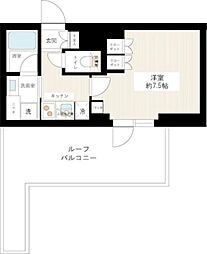 ジュイールパルフェ西新井 4階1Kの間取り