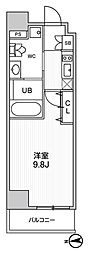 ALTERNA中野 1Kの間取図画像