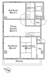 T'sgardenKOIWA 3DKの間取図画像