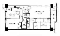 パークアベニュー秋津壱番館 3LDKの間取図画像