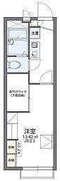 レオパレスサンピュア丸山 2階1Kの間取り