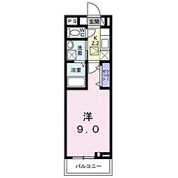モーリンハイツ 1Kの間取図画像