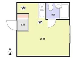 ヴィラ大塚 ワンルームの間取図画像