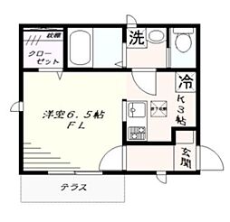 Breezza Yahiro 1階1Kの間取り