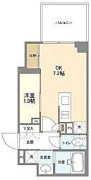F-FLAT三軒茶屋 1DKの間取図画像