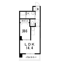 ルガーノ2 1LDKの間取図画像