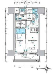 ルフォンプログレ浅草入谷 3階1DKの間取り