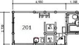 東急大井町線 大井町駅 徒歩7分の賃貸アパート 2階ワンルームの間取り