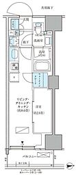 パークアクシス品川天王洲アイル 1LDKの間取図画像