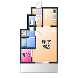 スマイル東三国ヶ丘 1Kの間取図画像