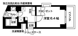 コリーヌイシハラ 1Kの間取図画像