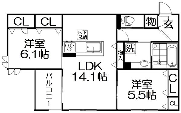 同じ建物の物件間取り写真 - ID:227080647893