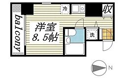 メゾン・ド・ヴィレ住吉 ワンルームの間取図画像