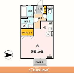 ガーデン・シャトレi ワンルームの間取図画像