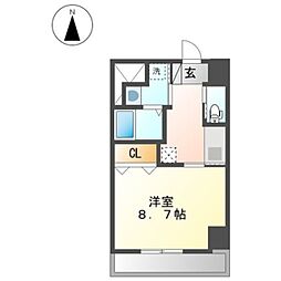 レジデンスヒルズザワカヤマ 1Kの間取図画像