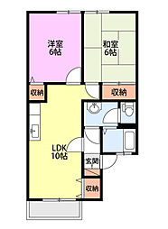 ファインコートSAITOH 2LDKの間取図画像