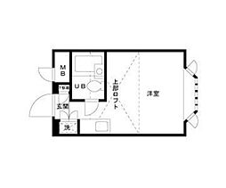 ベルシティ川口1 1Kの間取図画像