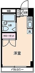 ヴィダフェリース山崎 ワンルームの間取図画像