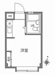 Ｇｒａｎｄ Ｖａｌｕｅ 小日向 1階ワンルームの間取り