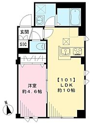 JR京浜東北・根岸線 蒲田駅 徒歩8分の賃貸マンション 1階1LDKの間取り