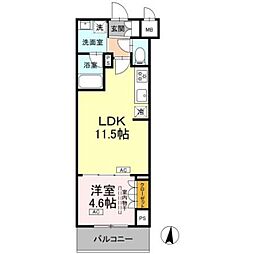江東区枝川3丁目マンション 1LDKの間取図画像