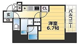 JR東海道・山陽本線 神戸駅 徒歩5分の賃貸マンション 3階1Kの間取り