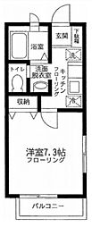 グレイシス東池袋C 1Kの間取図画像