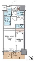 間取図画像 1LDK