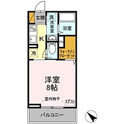 間取図画像 1K