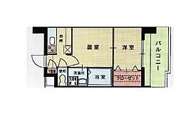 エステート・モア薬院シャンブル 2Kの間取図画像