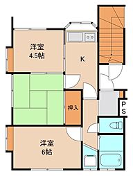エクセル藤代 1階3DKの間取り
