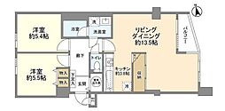 パレ二子玉川 2LDKの間取図画像