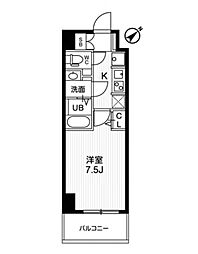N-stage西所沢 3階1Kの間取り