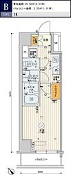 スカイコートパレス新大塚 1Kの間取図画像
