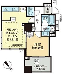 シティタワー池袋ウエストゲート 1LDKの間取図画像