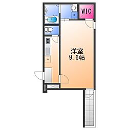 フジパレス鳳駅西3番館 1Kの間取図画像
