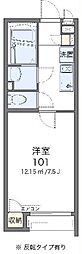 レオパレスクレイノサンフィットハイム日進 1Kの間取図画像