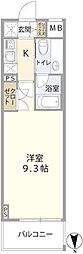REARTE亀戸 1Kの間取図画像