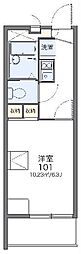 レオパレスQUATTRO 1Kの間取図画像