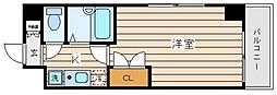 OLIO白山 1Kの間取図画像