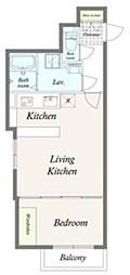 GRANPASEO自由が丘奥沢 1LDKの間取図画像
