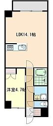 フジ3 1LDKの間取図画像