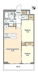 間取図画像 2LDK