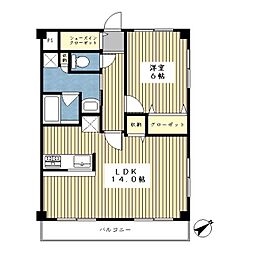 ヨシヤハイツ 1LDKの間取図画像